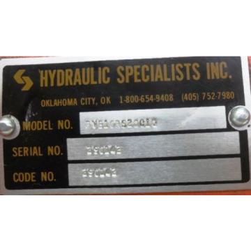 VICKERS HYDRAULIC SPECIALISTS INC. HYDRAULIC PVB10RS20C10, 5/8&#034; NPT Pump