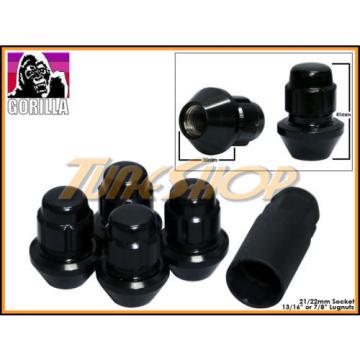 4 LOCK GORILLA LARGE SEAT FACTORY STOCK WHEELS LUG NUTS 14X1.5 M14 RIMS BLACK