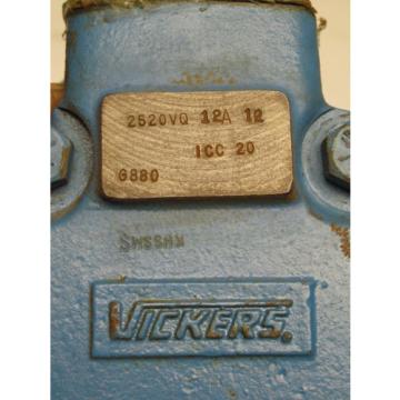 Vickers Double Vane Hydraulic 12 GPM 2520VQ 12A 12 Pump