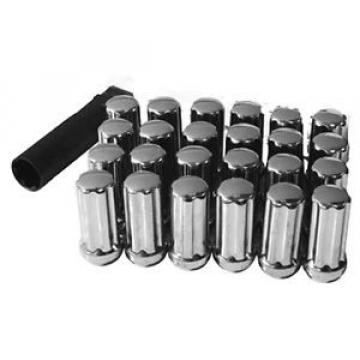 9/16&#034; Chrome Rims Locking 8 Lug Kit Spline Lug Nuts Dodge RAM 2500 3500 NEW