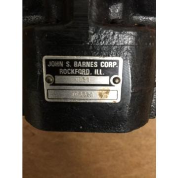 John S. Barnes Corp. 4394 Hydraulic Gear . 4F652A. Loc 45C Pump