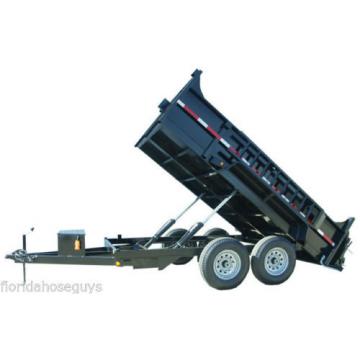 DUAL CYLINDER 6&#039; x 12&#039; Dump Trailer Kit with single acting SPX  Pump