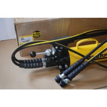 ENERPAC P84 HYDRAULIC HAND DOUBLE ACTING 4WAY VALVE &amp; 2 HOSES MINT Pump