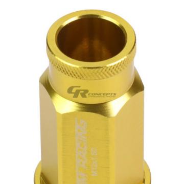 FOR IS250/IS350/GS460 20X RIM ACORN TUNER ALUMINUM WHEEL LUG NUTS+LOCK+KEY GOLD