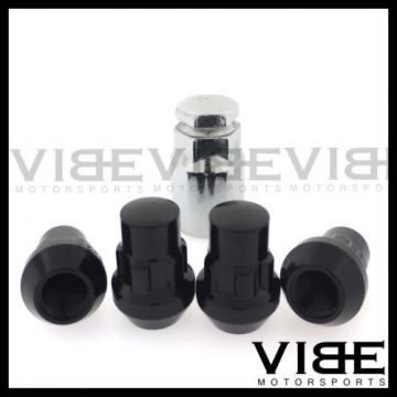 14X1.5 BLACK WHEEL LUG NUT LOCKS 4 PIECES