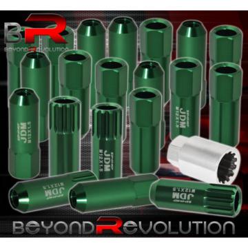 FOR LANDROVER M12x1.5 LOCK LUG NUTS EURO DTM WHEELS RIMS THREAD 20PCS UNIT GREEN