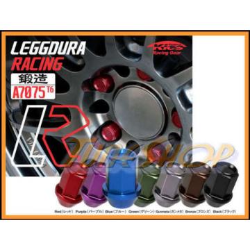 KICS LEGGDURA 35MM WHEELS LOCKS LUG NUTS 12X1.25 1.25 ACORN RIM FORGED BLUE N