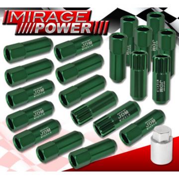 FOR TOYOTA 12x1.5MM LOCKING LUG NUTS 20 PIECES AUTOX TUNER WHEEL PACKAGE GREEN