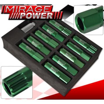FOR TOYOTA 12x1.5MM LOCKING LUG NUTS 20 PIECES AUTOX TUNER WHEEL PACKAGE GREEN