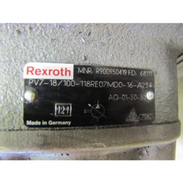 REXROTH R900950419 HYDRAULIC PV718/100118RE07MD016A234 21/2&#034; 11/2&#034;  Pump
