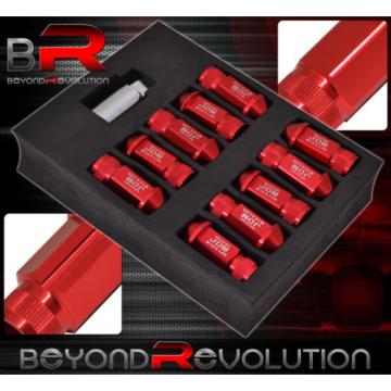 FOR INFINITI M12x1.25MM LOCKING LUG NUTS THREAD WHEELS RIM ALUMINUM RED