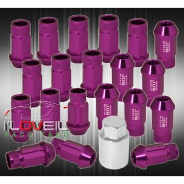 FOR TOYOTA 12MMX1.5 LOCKING LUG NUTS 20PC EXTENDED FORGED ALUMINUM TUNER PURPLE