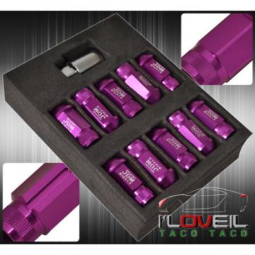 FOR TOYOTA 12MMX1.5 LOCKING LUG NUTS 20PC EXTENDED FORGED ALUMINUM TUNER PURPLE