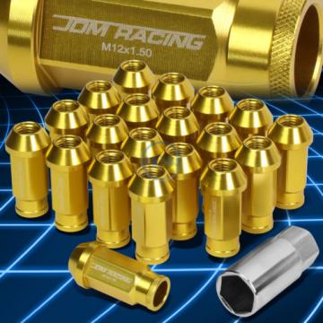 20pcs M12x1.5 Anodized 50mm Tuner Wheel Rim Acorn Lug Nuts Camry/Celica Gold