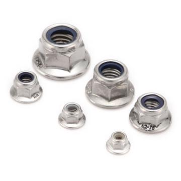 10/25/50/100pcs A2 Stainless Steel Metric Hex Flange Stop Lock Nut DIN6926