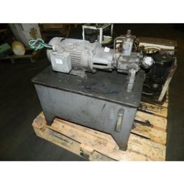 2 HP AC Motor w/ Continental Hydraulic and Tank, PVR66B0BRF01F, Used Pump