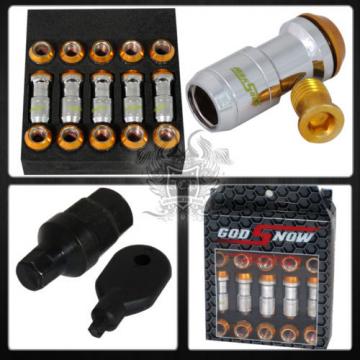 M12x1.25 RACING TRACK DRIFT EXTENDED OPEN CLOSED LUG NUTS LOCKING KEYS 20 PIECES