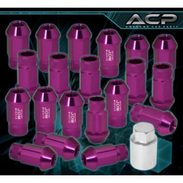 For Chevy M12X1.5Mm Locking Lug Nuts Rims Forged Aluminum 20Pcs Unit Kit Purple