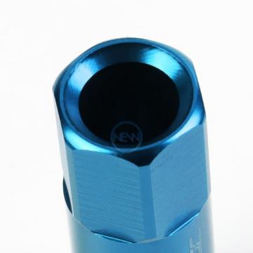 20pcs M12x1.5 Anodized 60mm Tuner Wheel Rim Acorn Lug Nuts Deville/CTS Sky Blue