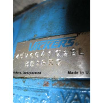 VICKERS HYDRAULIC VANE 45V60A1C22L 3B1RRC Used Pump