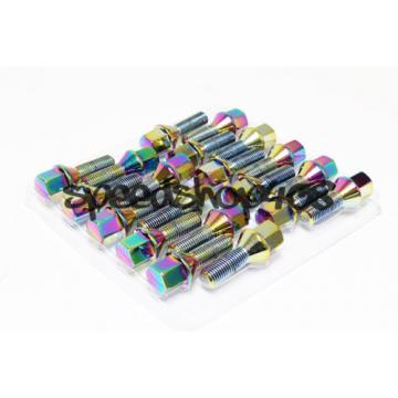 Z RACING 28mm Neo Chrome LUG BOLTS 12X1.5MM FOR BMW Z3 Z4 Z8 Cone Seat