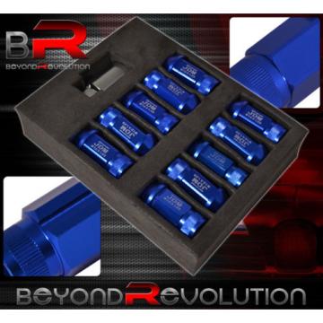 FOR INFINITI M12x1.25MM LOCKING LUG NUTS 20PC VIP FORGED ALUMINUM ANODIZE BLUE