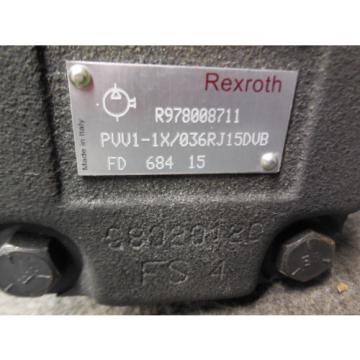 NEW BOSCH REXROTH VANE MODEL # PVV11X/036RJ15DVB # R978008711 Pump