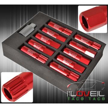 FOR NISSAN 12x1.25 LOCKING LUG NUTS TIME ATTACK TUNER WHEELS RIMS 20PC KIT RED