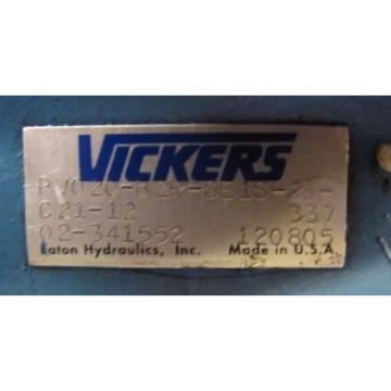 VICKERS PV020B2RSE1S21C2112 02341552 HYDRAULIC PISTON REBUILT Pump