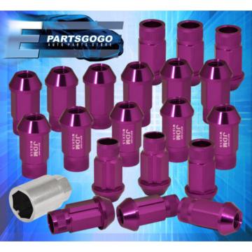 FOR TOYOTA M12X1.5 LOCKING LUG NUTS RIMS FORGED ALUMINUM 20PCS UNIT KIT PURPLE