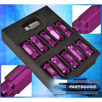 FOR TOYOTA M12X1.5 LOCKING LUG NUTS RIMS FORGED ALUMINUM 20PCS UNIT KIT PURPLE