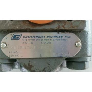 COMMERCIAL SHEARING INC. HYDRAULIC M50A878BEOL157...REBUILT Pump