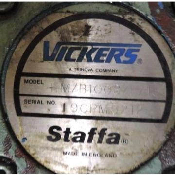 VICKERS STAFFA HM/B100S/F/13 RADIAL PISTON HYDRAULIC MOTOR HMB SER. FIXED DISP. Pump