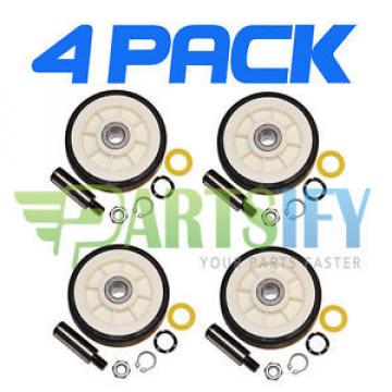 4 PACK - NEW K35-248 DRYER SUPPORT ROLLER WHEEL KIT FOR MAYTAG AMANA WHIRLPOOL