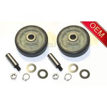 Y303373 - (2PACK) 2 NEW DRYER DRUM SUPPORT ROLLER KIT WITH SHAFTS