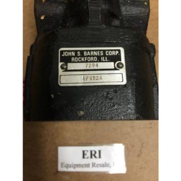 John S. Barnes Corp. 7294 Hydraulic Gear . 4F652A. Loc 20A Pump