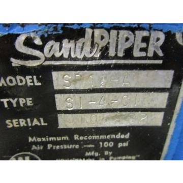 Sandpiper Double Diaphragm  Model SB11/2A Type SI4CI Rebuilt Pump