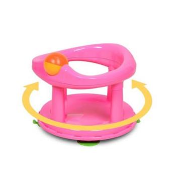 New Swivel Bath Seat, Support Play Rings Safety First, Roller Ball, Pink