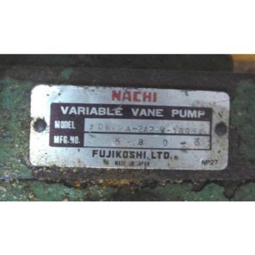 NACHI DW2A2A2W1895A Hydraulic Variable Vane DW2A2A2W1895A Pump