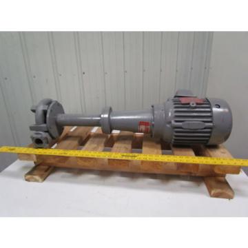 Gusher 11029XLCDM Coolant pump 1.5HP 460V 131/2&#034; Stem 11/4 NPT Repainted Pump