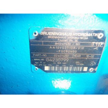 Rexroth/brueninghaus AA10VSO71DR/31RPSC92N00 Hydraulic  Pump