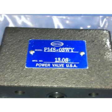 PMS03WY, Power Valve, Flow Control. 13.08 &amp; 14.01 Pump