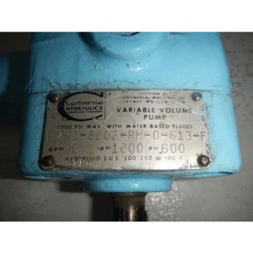 Continental PVR18B06RM0613F 8GPM Hydraulic Press Comp Vane  Pump