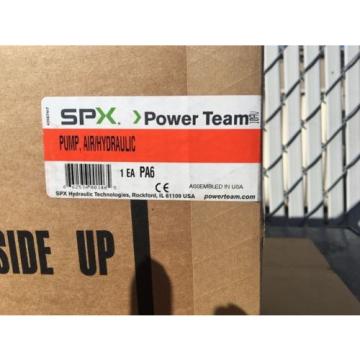NEW SPX POWER TEAM PA6 HYDRAULIC FOOT AIR DRIVEN 10,000PSI  Pump