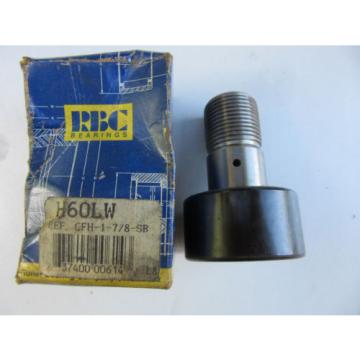 RBC H60LW Cam Follower CFH-1-7/8-SB NEW!!! Free Shipping