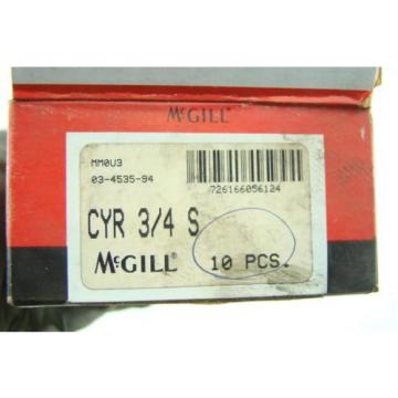 (10) McGill Cam Followers CYR 3/4 S