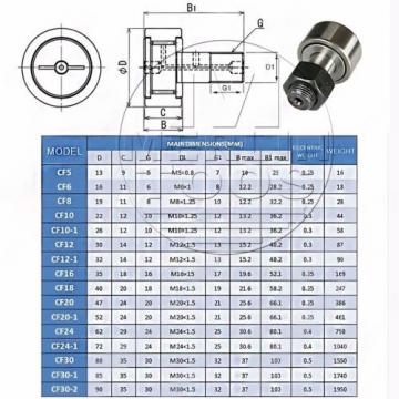 KR/KRV 12 - 52 OR CF4 - 20-1 CAM FOLLOWER NEEDLE ROLLER BEARING SELECT SIZE