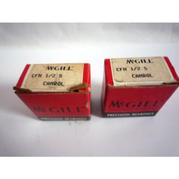 2 MCGILL CFH 1/2 S CAMROL CAM FOLLOWERS / NEW OLD STOCK