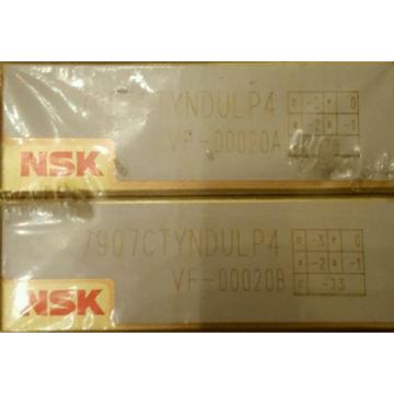 NSK 7907 CTYNDULP4Y Super Precision Angular Contact Bearing 2PC