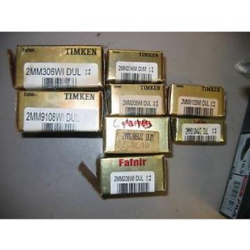 Pair Timken/Fafnir Super Precision Bearings 2MM9105WI DUL New in Box